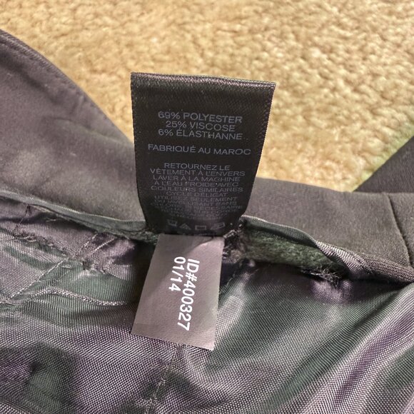 Express Editor Women’s Size 10 Black Straight Leg Ankle Pants 35X25 E785 - Picture 6 of 13